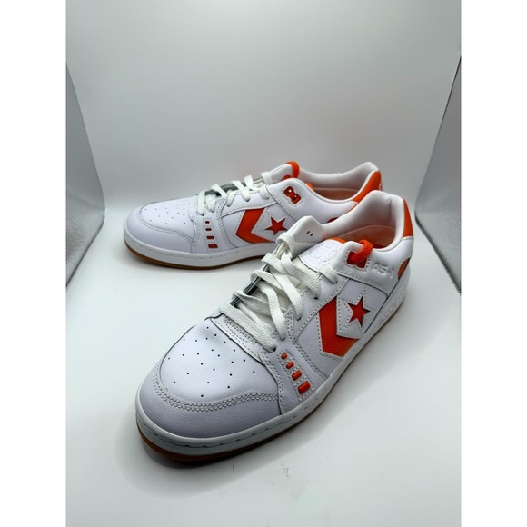 Converse AS-1 Pro A08130C Mens 9 Sneaker White Orange Leather Skateboard Shoes main image 7